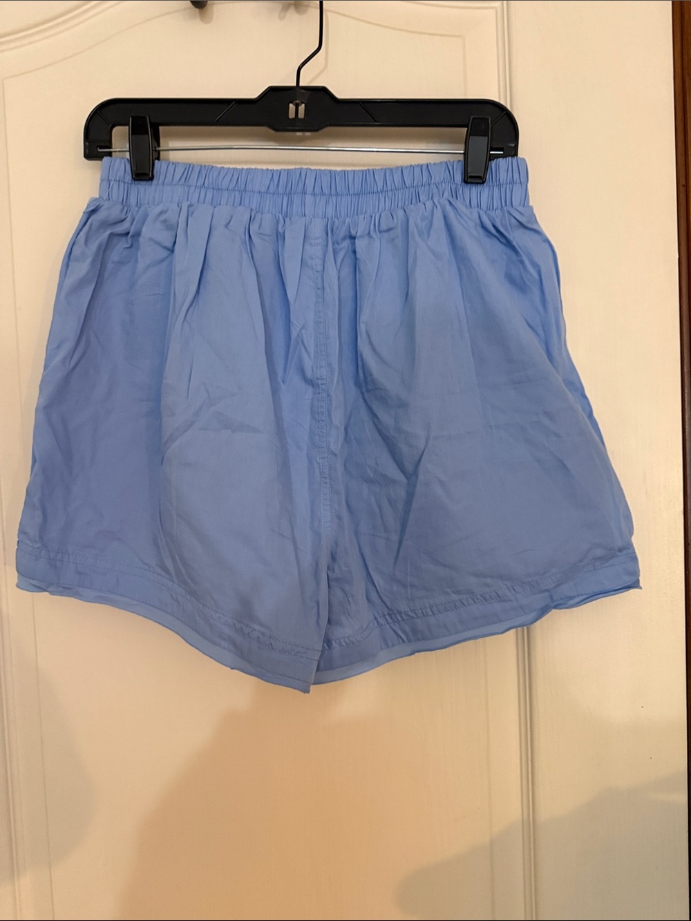 We The Free Sky Blue Elastic Waist Shorts - Picture 4 of 6
